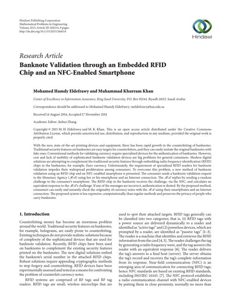 rfid chip in notes|Banknote Validation through an Embedd.